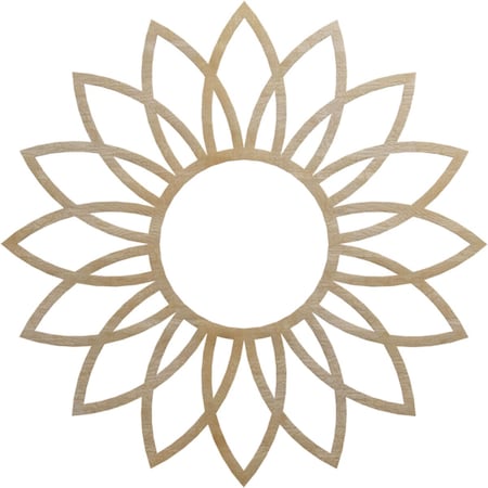 Ekena Millwork Daisy Wood Fretwork Pierced Ceiling Medallion, Birch, 38"OD x 12 1/2"ID x 3/8"T CMWP38X38X0375DABI